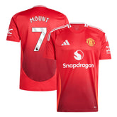 Men's Manchester United MOUNT #7 Home Soccer Jersey 2024/25